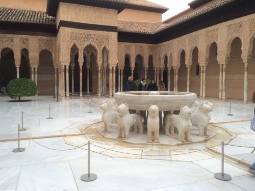 Fountain of alabaster Lions Fountain of alabaster Lions